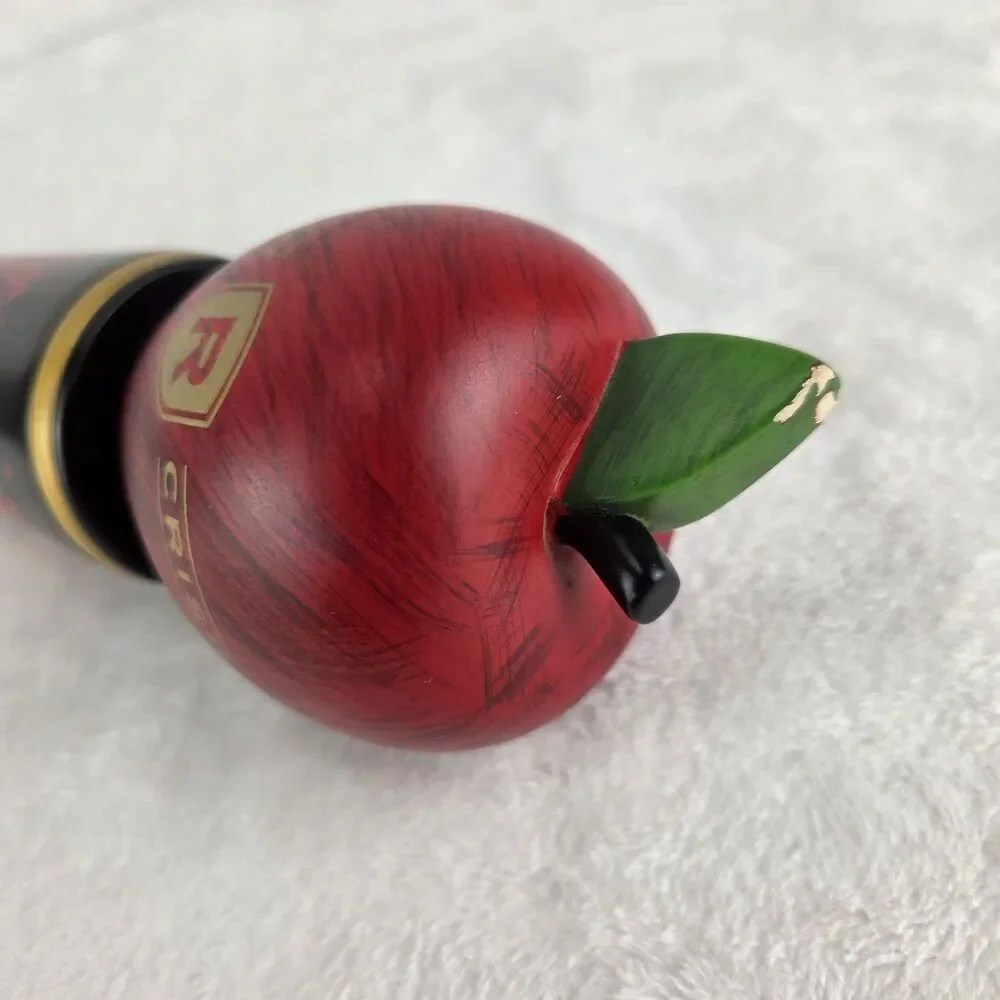 Vintage Redd's Apple Ale Beer Tap Handle Red Apple Draft Tap Knob Man Cave 13
